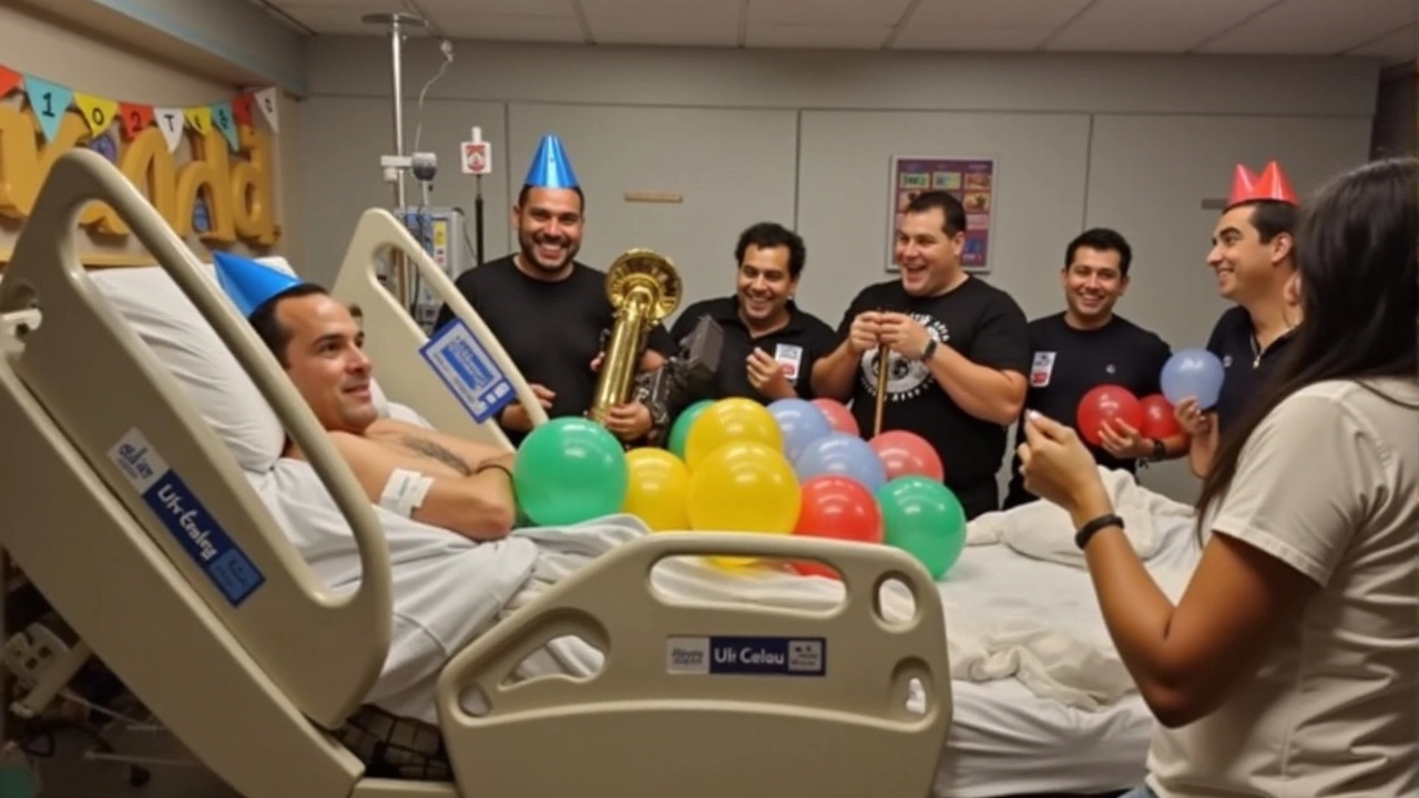 Mingau do Ultraje a Rigor Celebra 57 Anos no Hospital com Visitas de Seus Companheiros de Banda